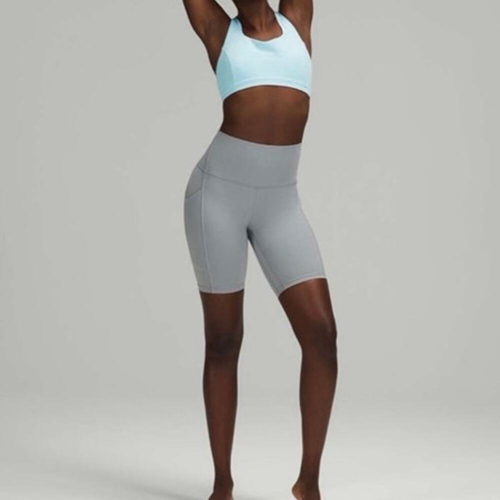 Lululemon Align High Rise Short with Pockets 8" rhino grey size 8